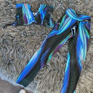 Upvibe colorful workout set, Brazilian fabric